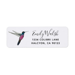 Hummingbird Return Label