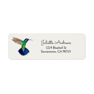 Hummingbird Return Label