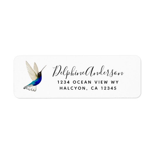 Hummingbird Return Label (Voorkant)