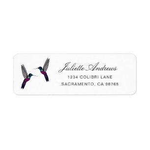 Hummingbird Return Label