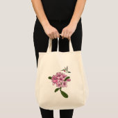 Hummingbird & Rhododendron Gepersonaliseerde Canva Tote Bag (Voorkant (product))