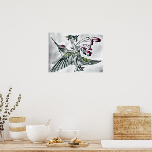 Hummingbird Rider Poster (Keuken)