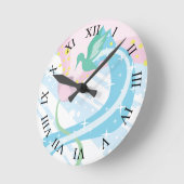 Hummingbird Roman Numerals Ronde Klok (Hoek)