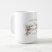 Hummingbird Romance Aangepast Trouwthema Koffiemok (Voorkant links)