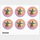 HUMMINGBIRD RONDE STICKER (Vel)