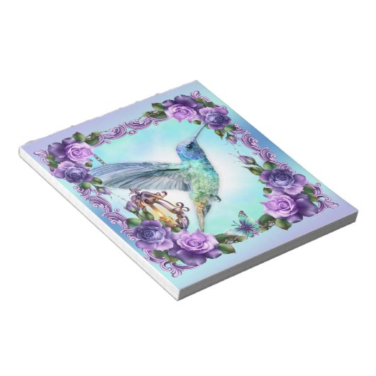 Hummingbird & Roos 5,5-inch x 6-inch Notitieblok - (Schuin)