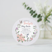 Hummingbird Round Invitation Kaart (Staand voorkant)