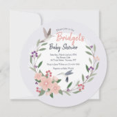 Hummingbird Round Invitation Kaart (Voorkant)