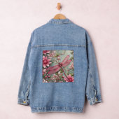 HUMMINGBIRD ROZE BLOEMEN ART Denim Jean Jas Denim Jacket (Hangar)