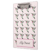 Hummingbird roze gepersonaliseerd klembord (Links)