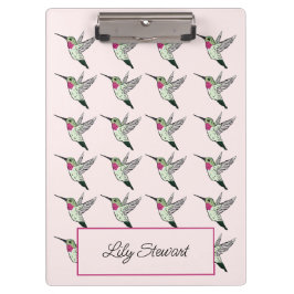 Hummingbird roze gepersonaliseerd klembord