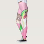 Hummingbird Roze Glas in lood Leggings (Links)