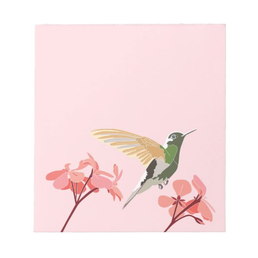 Hummingbird - Roze Notitieblok (Voorkant)