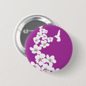 Hummingbird roze ronde button 5,7 cm (Voorkant /achterkant)