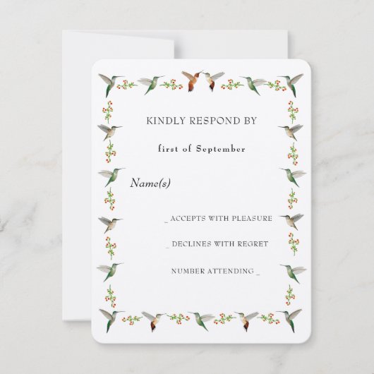 Hummingbird RSVP (Voorkant)