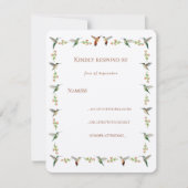 Hummingbird RSVP (Voorkant)
