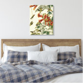 Hummingbird Ruby Throated Audubon Canvas Afdruk (Insitu (Slaapkamer))