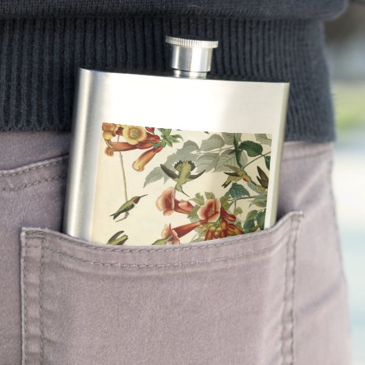 Hummingbird Ruby Throated Audubon Heupfles (Voorbeeld)