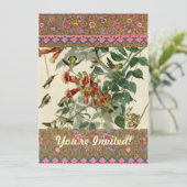 Hummingbird Ruby Throated Audubon Kaart (Staand voorkant)