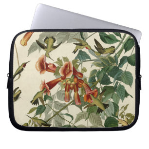 Hummingbird Ruby Throated Audubon Laptop Sleeve