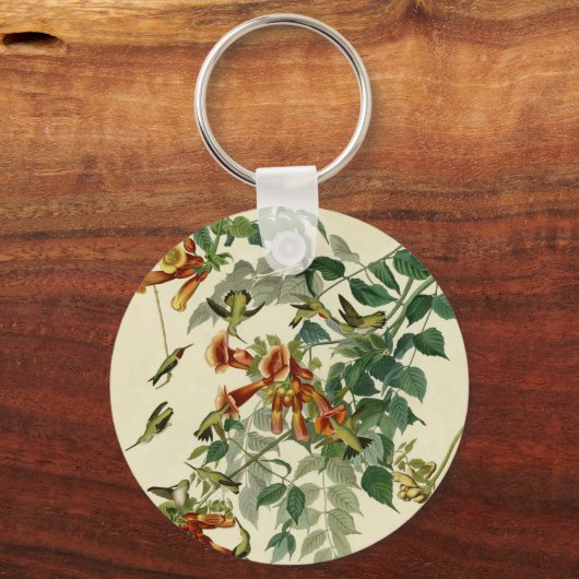 Hummingbird Ruby Throated Audubon Sleutelhanger (Voorkant)