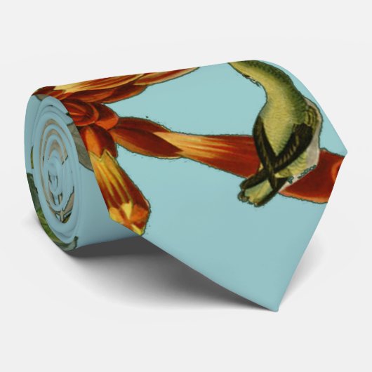 Hummingbird Ruby Throated Audubon Stropdas (Opgerold)