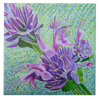Hummingbird Sage Ceramic Tile Tegeltje