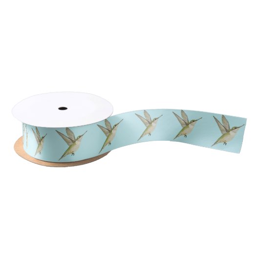 Hummingbird Satin Ribbon Satijnen Lint (Spoel)