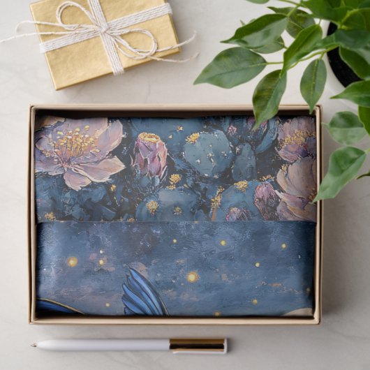 Hummingbird Schilderachtig Zuidwestelijke nacht Tissuepapier (Geschenk)