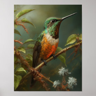 Hummingbird Schilderen Kunst Print Poster