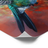 Hummingbird Schilderen Kunst Print Poster (Hoek)
