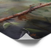 Hummingbird Schilderen Kunst Print Poster (Hoek)