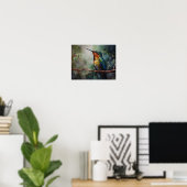 Hummingbird Schilderen Kunst Print Poster (Thuiskantoor)