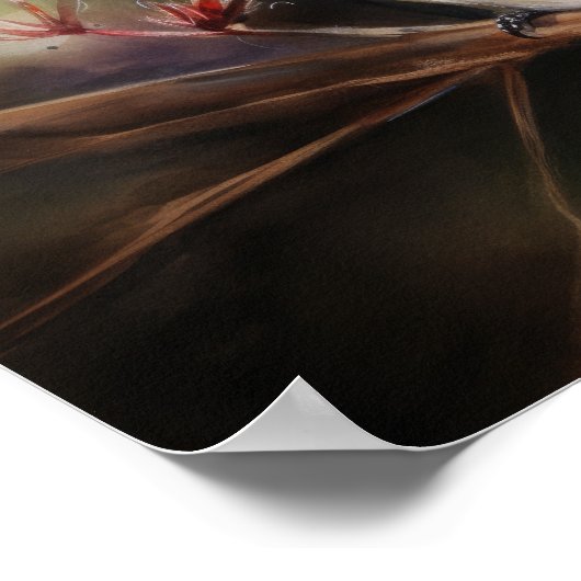 Hummingbird Schilderen Kunst Print Poster (Hoek)