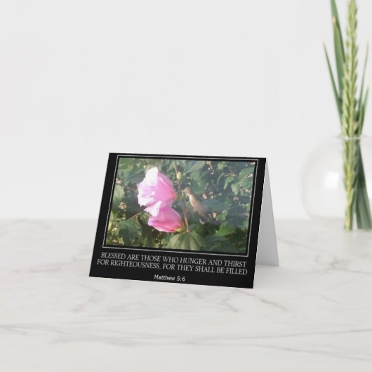 Hummingbird Scriptbriefkaart Kaart (Voorkant)