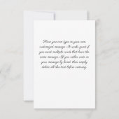 Hummingbird Seashell Floral  Art Custom Bedankkaart (Achterkant)