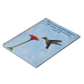 Hummingbird Seeking Nectar Bible Verse Prayer Notitieboek (Linkerzijde)
