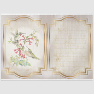 Hummingbird Series Design 3 Tissuepapier