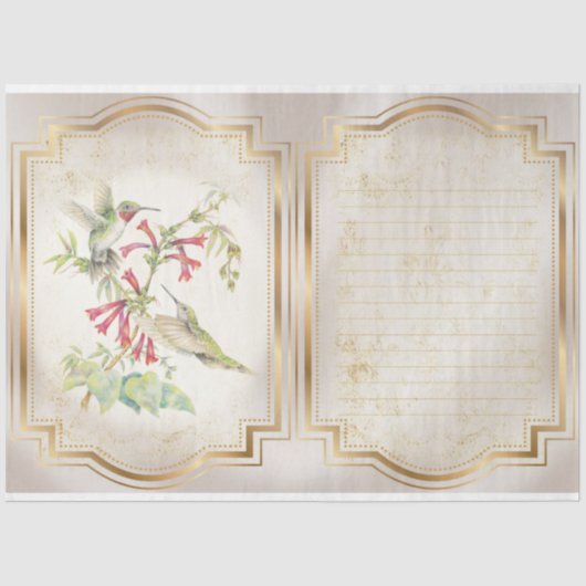 Hummingbird Series Design 3 Tissuepapier (Voorkant)