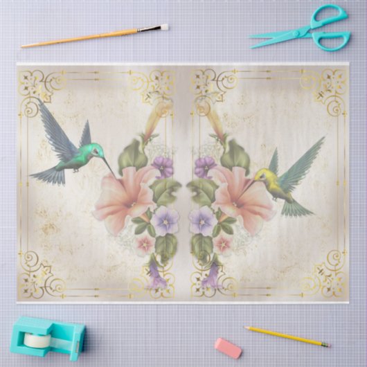 Hummingbird Series Design 4 Tissuepapier (Craft)