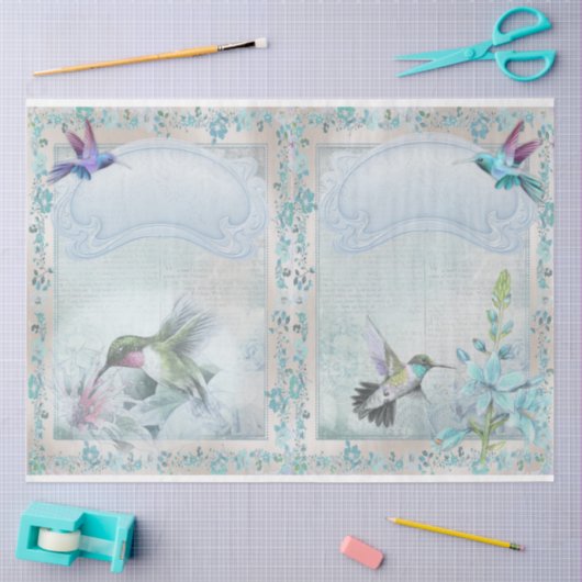 Hummingbird Series Design 5 Tissuepapier (Craft)