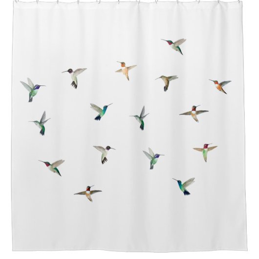 Hummingbird Shower Curtain Douchegordijn (Voorkant)