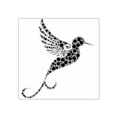 Hummingbird silhouet kunststempel rubberstempel (Afrduk)