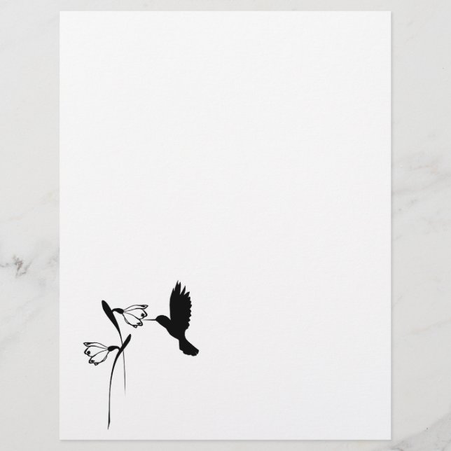 Hummingbird Silhouette (Voorkant)