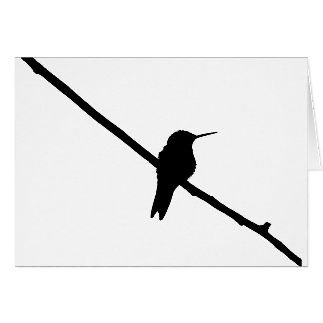 Hummingbird Silhouette (Voorkant Horizontaal)