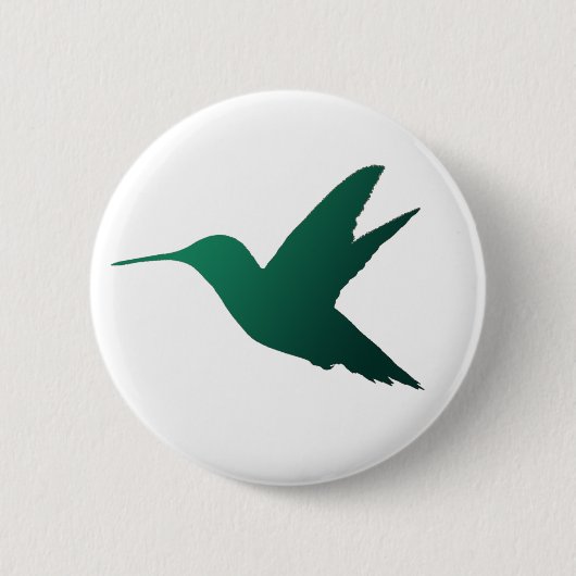 Hummingbird Silhouette Badge Ronde Button 5,7 Cm (Voorkant)