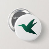 Hummingbird Silhouette Badge Ronde Button 5,7 Cm (Voorkant /achterkant)