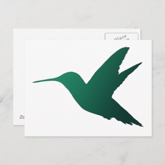Hummingbird Silhouette Briefkaart (Voorkant / Achterkant)
