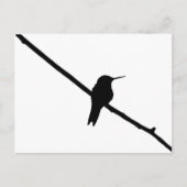 Hummingbird Silhouette Briefkaart (Voorkant)