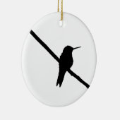 Hummingbird Silhouette Keramisch Ornament (Rechts)